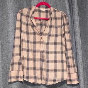 Pink Striped Lucky Brand Blouse